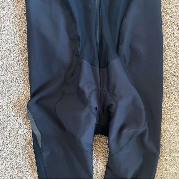 NWT Women’s Black Cycling Reflective Bib Tights with Padding Size 16 - Picture 6 of 16